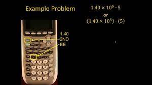 calculator in scientific notation mode