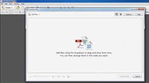 to merge and combine pdf in acrobat xi