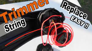 How to replace string trimmer line - Echo SRM 225 Speed Feed head - YouTube
