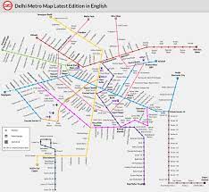 delhi metro map bilingual maps for