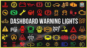 every dashboard warning lights in your