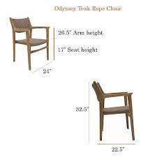 Teak Rope Dining Chair