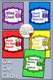 Owl Clip Chart Practical Primary Teacher Teaching