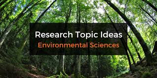 environmental science research topics