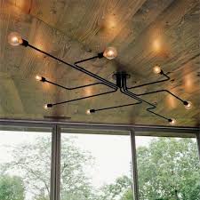 Shop Retro Home Decor Pendant Lights E27 Iron Ceiling Lamp Bulb For Home Lighting Fixtures 8 Bulbs Black Overstock 28240360