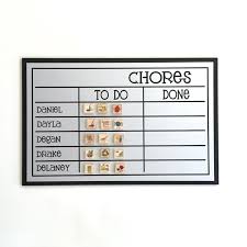 Family Chore Chart 20x13 Magnetic Chore Chart