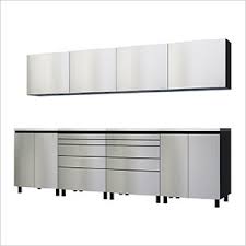 stainless steel garage cabinet system