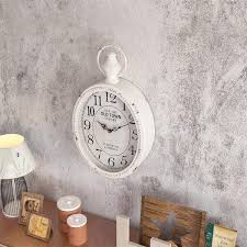 Small Retro Oval Wall Clock Antique