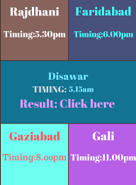 Satta Result Of Gali Disawar Faridabad Ghaziabad Agra