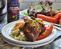 I know that makes me sound really old, but i wanted to share my full plan for making a roast dinner with you guys. Instant Pot Red Wine And Olive Oil Pot Roast Dinner Litehouse