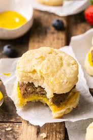 mini healthy sausage biscuits homemade