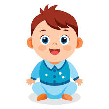 baby boy cartoon vector art icons and