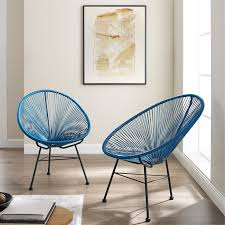 Corvus Sarcelles Modern Wicker Chairs