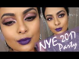 new years eve party makeup on tan brown