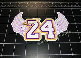 While footwork, skills, deception are all important, i suspect that kobe's length was crucial to his success. Kobe Bryant 24 Angel Wings And Halo Vinyl Decal Sticker Basketball 5 99 Picclick