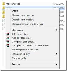 open dos prompt command here in windows