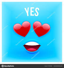 Cartão de estilo Emoji com texto Sim — Vetor de Stock © ober-art #160216920