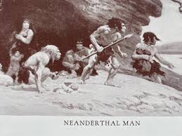 1935 Neanderthal Man Original Antique Print Prehistoric | Etsy