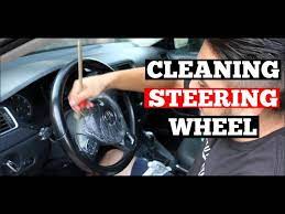 how to clean car steering wheel