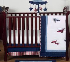 aviator airplane baby boy nursery crib