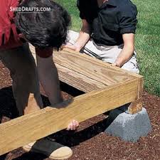 how to build a shed floor stepwise
