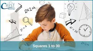 squares 1 to 30 free pdf