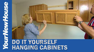 alternative easy way to hang cabinets