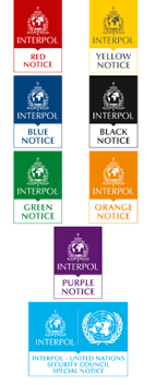 .of a red notice is for interpol's member countries to assist each other in finding red notice article 82 of interpol's rules on the processing of data states that a purpose of a red notice is to. Interpol Notice Wikipedia