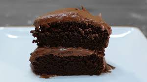 homemade chocolate cake in the