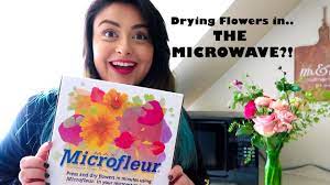 drying flowers in the microwave