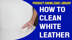 how to clean white leather you