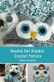 Crochet Hooded Owl Blanket Mj S Off
