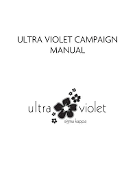 ultra violet caign manual the