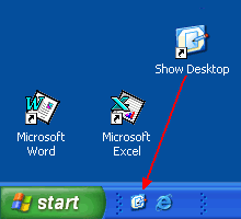 If you're still on windows xp, windows key + c should bring it up. Where S My Desktop Cyber Tek Computer Pros
