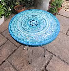 Round Mosaic Table Mosaic Garden
