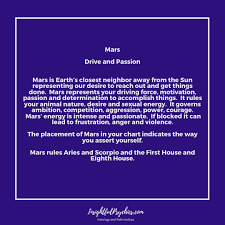 Mars Meaning And Influence In Astrology