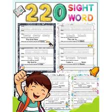 Take this quiz to find out! 220 Sight Word High Frequency Sight Word Worksheets 5 Level For Pre Primer Primer First Second And Third Or Preschoolers To 3rd Grade That Are Key To Reading Success Paperback Walmart Com