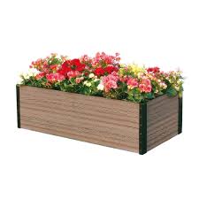 Tap or hover over image to zoom in. Everbloom 45 X 24 Premium Steel Composite Raised Garden Bed At Menards