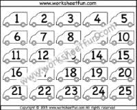 Number Chart 1 25 Free Printable Worksheets Worksheetfun