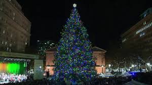 Watch Tree Lighting At Pioneer Courthouse Square