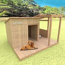 Large Doghouse Wood Plans Modern Kennel