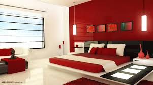 minimalist red bedroom design ideas