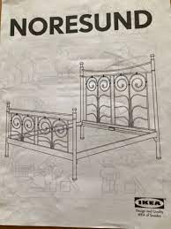 Bettgestell Metallbett Ikea Noresund