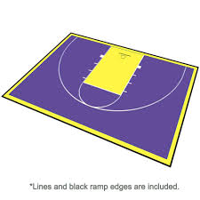 half court basketball floor 46x30 kit
