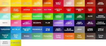 Tattoo Color Chart 2019