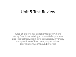 Ppt Unit 5 Test Review Powerpoint