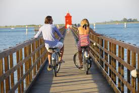 Risultato immagini per foto pista ciclabile lignano