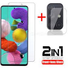 2 in 1 tempered glass samsung a51