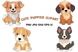 cute puppies cartoon clipart 2687606