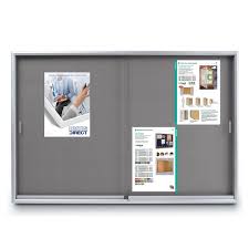 Notice Boards With Glass Sliding Doors